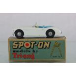 Boxed Triang Spot On Austin Healey 100/SIX Duotone No 105/1 in white with sky blue interior, diecast