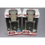 Star Wars - Two boxed Hasbro The Legacy Collection AT-ST both unopened and excellent