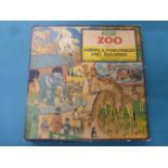 Boxed C1960 Airfix Zoo, consisting of various animals, pens, fences and buildings, over 78 snap
