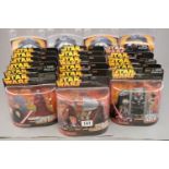 Star Wars - 21 Carded Hasbro Star Wars Revenge of the Sith figures, with some in plastic protectors,