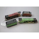 Two OO gauge locomotives to include Bachmann LMS Gordon Highlander and Hornby LNER Flying Scotsman