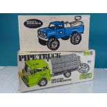 Tonka, Boxed 24 Hour Service Truck 2590 together with a Boxed Marx Toys Pipe Truck