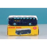 Boxed Dinky 283 BOAC Coach in gd-vg condition, box fair with marks
