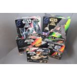 Star Wars - Five boxed Kenner Star Wars vehicle sets to include Luke's T-16 Skyhopper De Luxe,