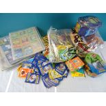 Large collection of Pokemon cards, some in folders