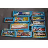 11 Boxed Matchbox Super Kings to include K16 Petrol Tanker, K17 Container Truck Penguin, K3 Grain