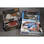 Star Wars - Four boxed vehicles to include Disney Star Tours Starspeeder 1000 Sneak Preview Vehicle,