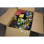 Seven boxed Kidrobot The Simpsons figures (opened) plus various other The Simpsons figures including