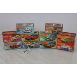 Ten boxed Matchbox Superfast 75 Series diecast vehicles to include 67 Datsun 260-7 in silver, 7 VW