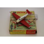 Boxed Dinky 710 Beechcraft S35 Bonanza Aircraft, some paint loss, gd overall, box gd