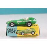Boxed Corgi 150 Vanwall Formula 1 Grand Prix in green, with driver, race number 7, some paint