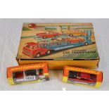 Boxed Corgi Carrimore Car Transporter Gift Set 28 (with replacement cars) plus Two Boxed Corgi