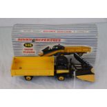 Boxed Dinky Supertoys 958 Snow Plough with windows, diecast excellent, box gd with mark to lid