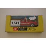 Boxed Corgi Whizzwheels 510 Citroen DS (Conversion) Tour De France Team Manager's Car in red, vg