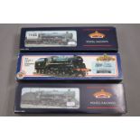 Three incorrectly boxed Bachmann OO gauge locomotives to include Keith 45655, 75065 BR black and