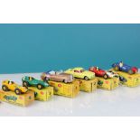 Six boxed Dinky diecast models to include 239 Vanwall Racing Car x 3, 234 Ferrari Racing Car, 185