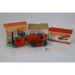 Boxed Dinky Supertoys 563 Heavy Tractor in orange, vg with treds, and boxed Dinky 14C Coventry
