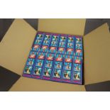 Twelve boxed Japanese import Fiveman Power Ranger type Red figures in trade cardboard box