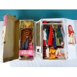 Boxed 1960's Hong Kong Sindy Doll with stand, original clothing and booklets plus an additional