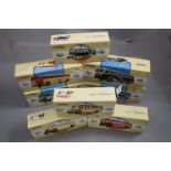 Four Corgi Classic Commercials form Corgi Boxed Buses - 97211, 97109, 98161 and 97113 together