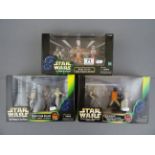 Star Wars - Three boxed Hasbro Star Wars The Power of the Force figure sets to include Rebel Pilots,