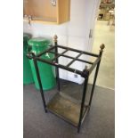 Vintage iron & brass stick stand