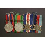Group of Four WW2 Medals