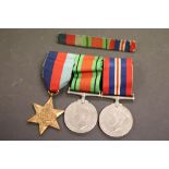 Group of Three WW2 Medals