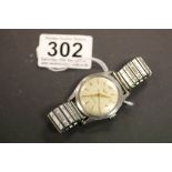 Vintage gents stainless steel Longines Waterproof wristwatch