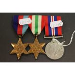 Group of Three WW2 Medals