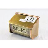 Vintage British Rail (Midland) brass ashtray