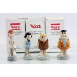 Four boxed Wade Flintstones figures, all Limited Edition