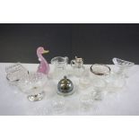 Small collection of vintage glassware to include salts