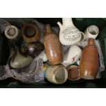 Large group of various studio & art pottery to include Raku