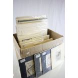 Large box of vintage unframed Prints