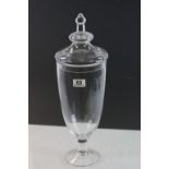 Shop Display Glass Sweet / Chemists Jar with Lid