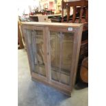 Mid 20th century Oak Glazed Display Cabinet