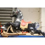 Mobo Black Rocking Horse with Box ( missing one leg )