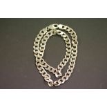 Hallmarked Silver curb chain necklace