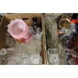Two Boxes of Mixed Glassware