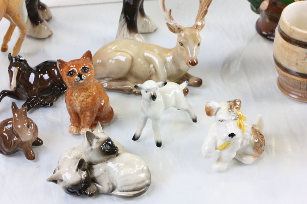 Mixed ceramics in two boxes to include; beswick and Sylvac animals and a Doulton Toby jug - Image 4 of 4