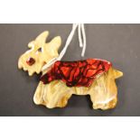 Lea Stein Style Scottie Dog Brooch