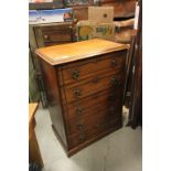 Small 19th Century mahogany four drawer chest by Howard & Sons London