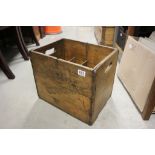 Vintage pine 12 section bottle crate