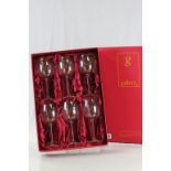 Boxed Edinburgh Crystal Glass Company ' Gallery ' Wine Glasses