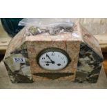 Art Deco Marble Mantle Clock