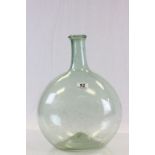 Large 19th Century green glass bottle