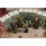 Five Boxed Wade 'British Myths & Legends ' Figures - Green Man, Puck, Mermaid, St George and Cornish