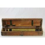 Early 20th century Negretti & Zambra 1917 G.S. Telescope x 8, No. 126 & No 18, in wooden case