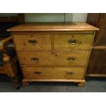 19th century Pine Chest of Two Short over Two Long Drawers